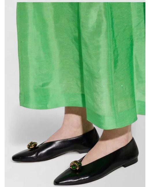 Jimmy Choo Multicolor Margot Leather Loafers Round Toe Detail