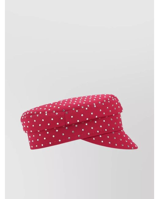 Ruslan Baginskiy Pink Satin Baker Boy Hat