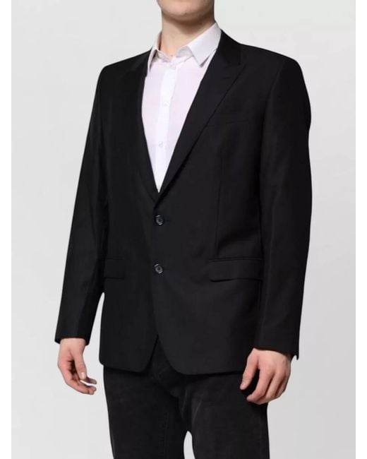 Dolce & Gabbana Blue Martini Wool Blazer Coat Jacket for men