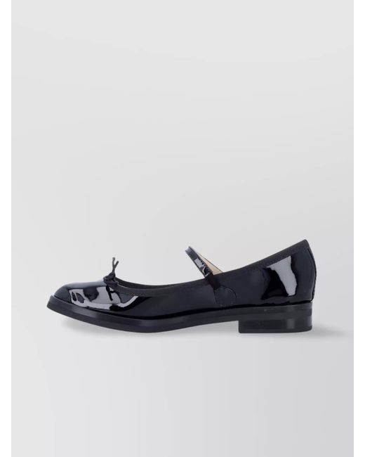 Repetto Blue Leather Ballerina Shoes
