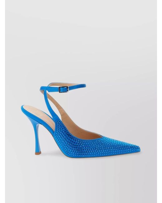 Liu Jo Blue Satin Slingback Pumps