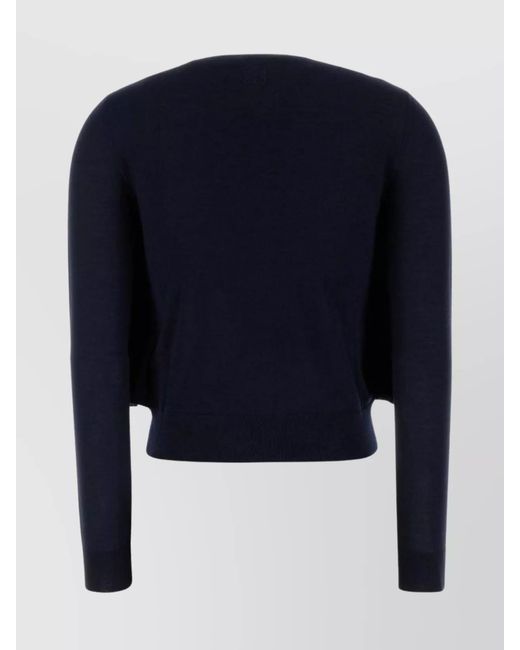 Loewe Blue Wool Cardigan
