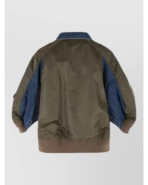 Sacai Blue Denim Oversized Jacket