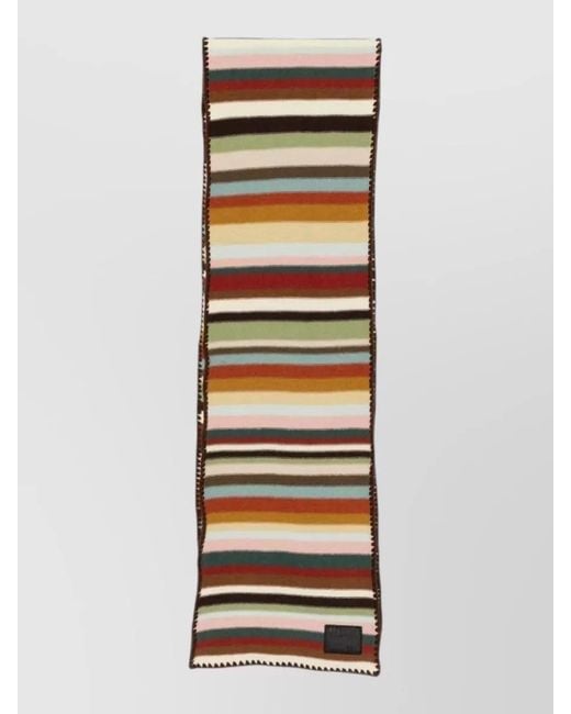 Paul Smith Multicolor Wool Striped Scarf