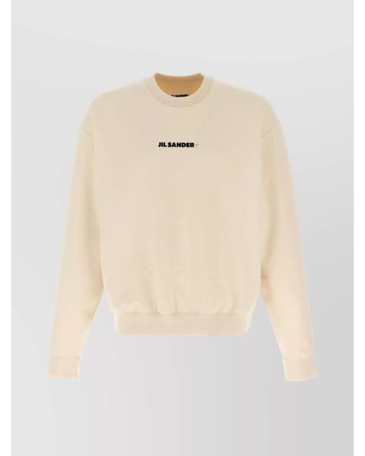 Jil Sander Natural Logo Sweatshirt for men