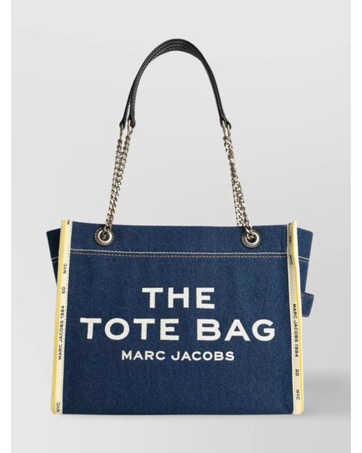 Marc Jacobs Blue The Tote Bag Medium Denim Tote Bag