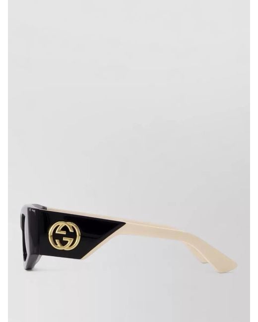 Gucci Gray Sunglasses Dark Lenses Thick Frame Design