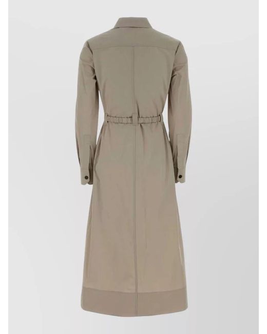 Tory Burch Natural Stretch Poplin Shirt Dress