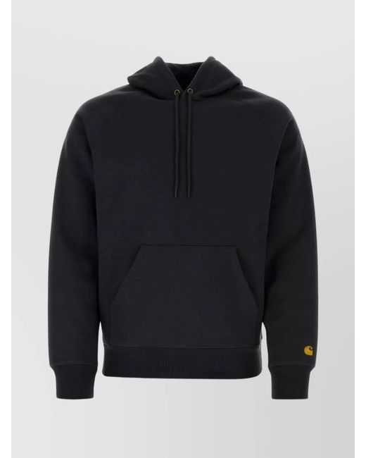 Carhartt Blue Cotton Blend Hoodie for men
