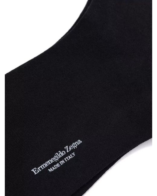 Zegna Blue Wool Socks for men