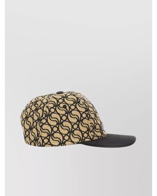 Stella McCartney Metallic Logo Baseball Cap