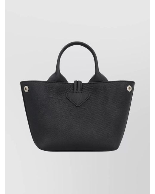 Longchamp Black Small Leather Shoulder Bag