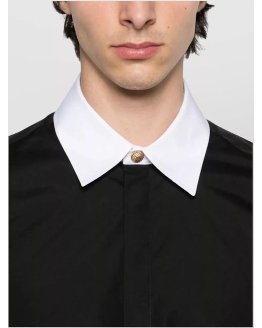 Balmain Black Long-Sleeve Shirt for men
