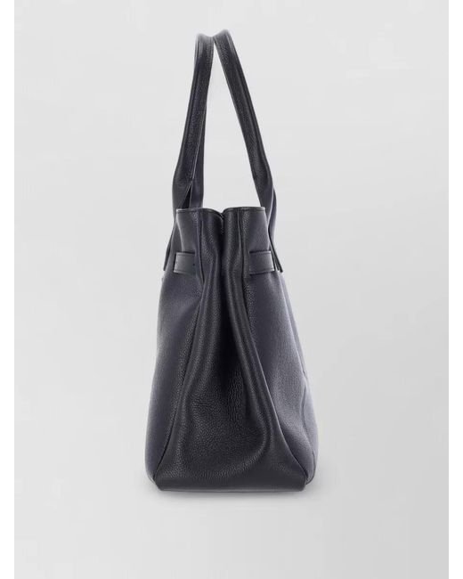 Ballantyne Black Leather Tote Bag