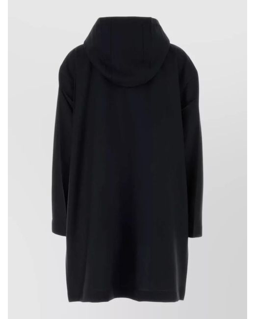 Prada Blue Mohair Virgin Wool Double Breasted Coat
