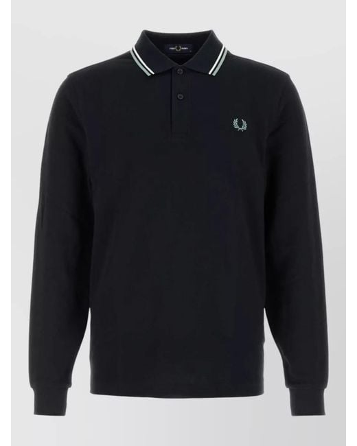 Fred Perry Blue Piqué Polo Shirt for men