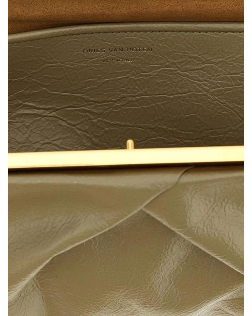 Dries Van Noten Multicolor Leather Clutch Bag