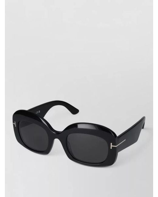 Tom Ford Black Sunglasses Ft1219 Oversized Thick Arms