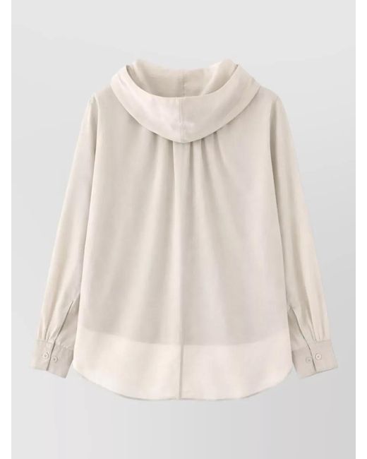 Our Legacy Natural Hooded Jacket Long Sleeves Drawstring Pockets for men