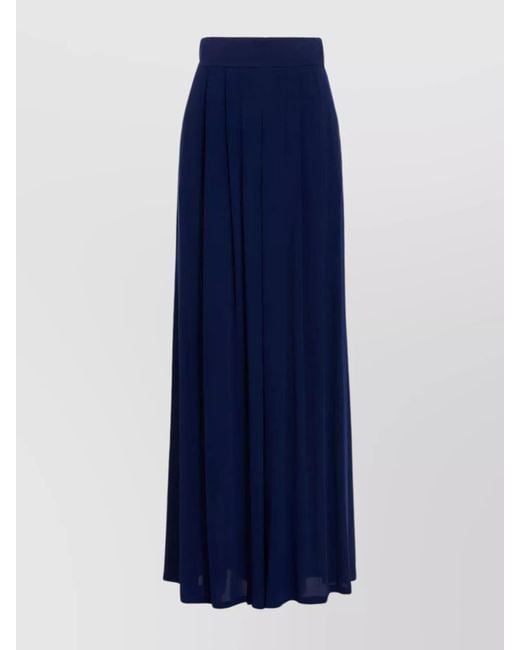 Max Mara Blue Wide-Leg Trousers