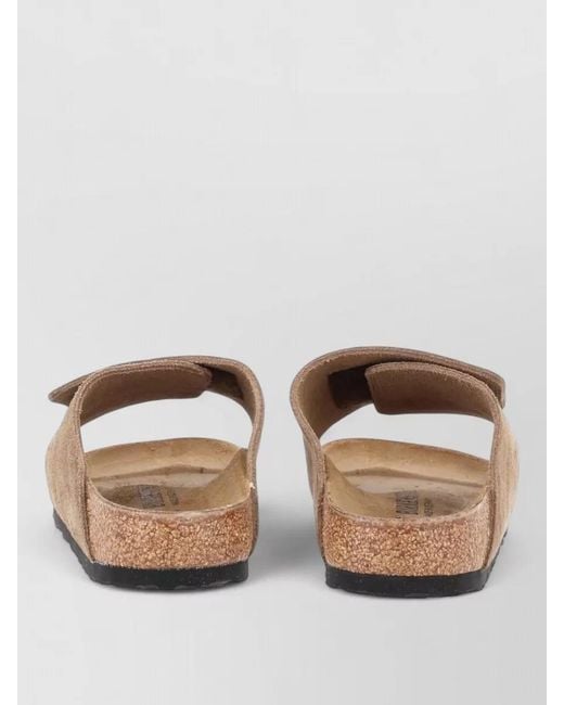 Birkenstock Natural Suede Leather Sandals