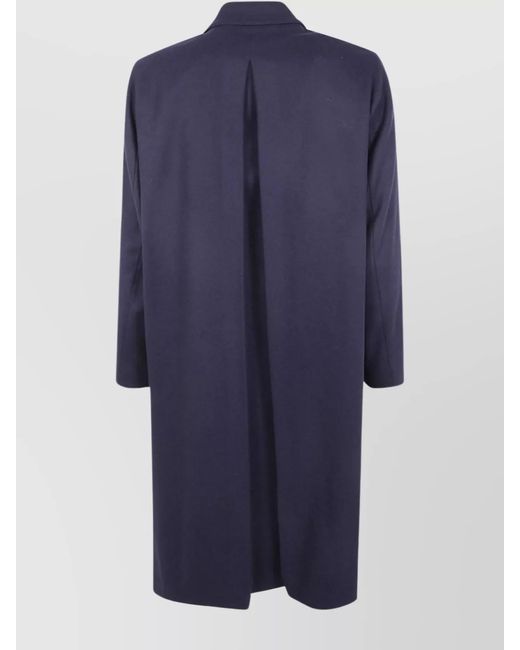 Boglioli Blue Single Breasted Coat for men