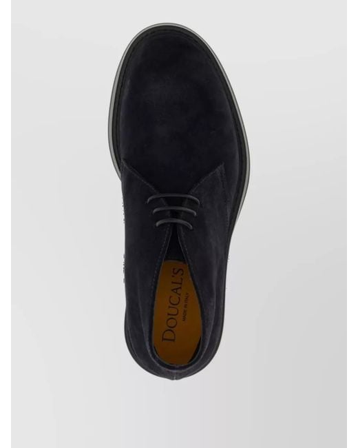 Doucal's Blue Chukka Ankle Boots for men