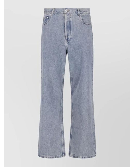 A.P.C. Blue Straight-Leg Denim Jeans for men