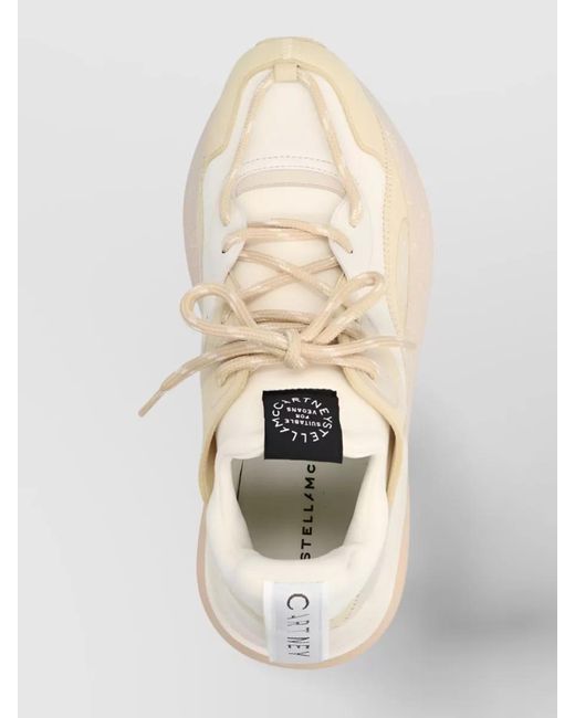 Stella McCartney Natural Panelled Low-Top Sneakers