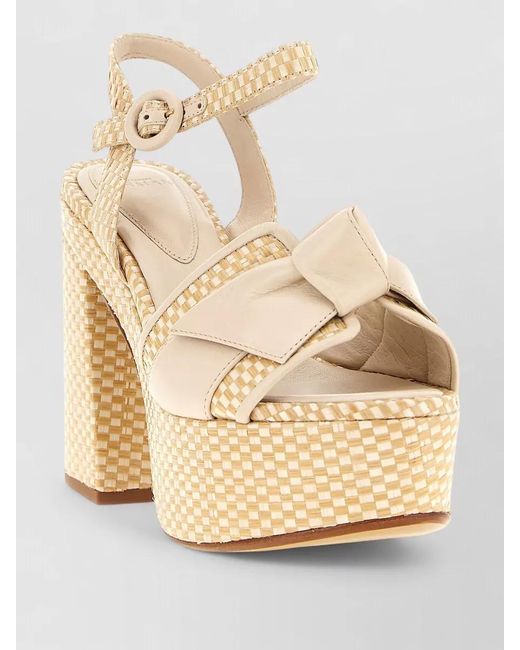 Alexandre Birman Natural Leather Maxi Clarita Sandals