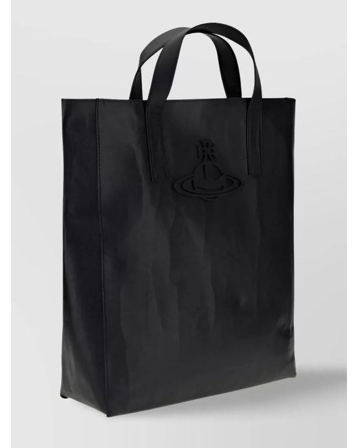 Vivienne Westwood Black Leather Tote Bag