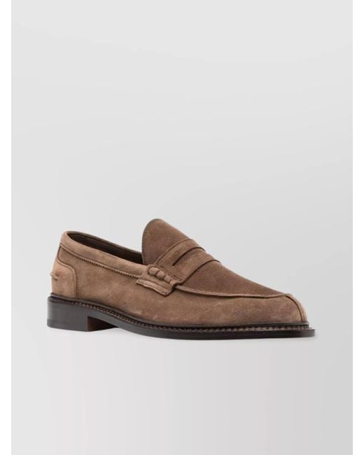 Tricker's Brown Leather Loafers for men