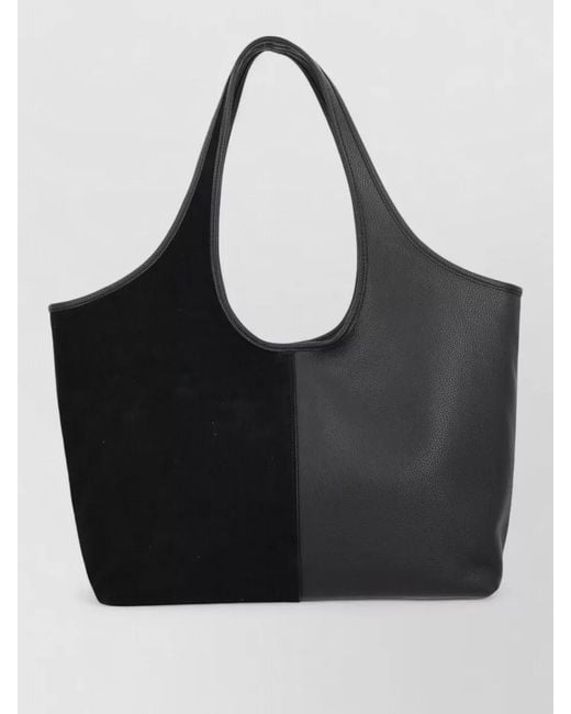 Michael Kors Black Signature Tote Bag Two Tone Design Handles