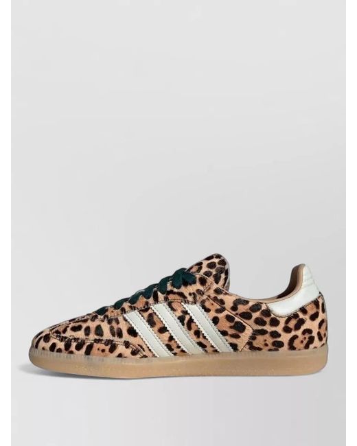Adidas Metallic Samba Og Animal Print Leather Sneakers
