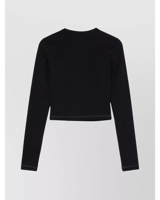 Jil Sander Blue Slim-Fit Cropped Top