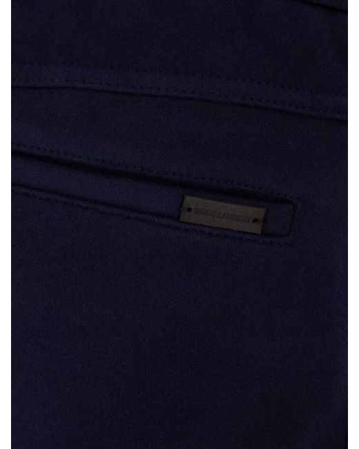 Saint Laurent Blue Cotton Track Pants for men