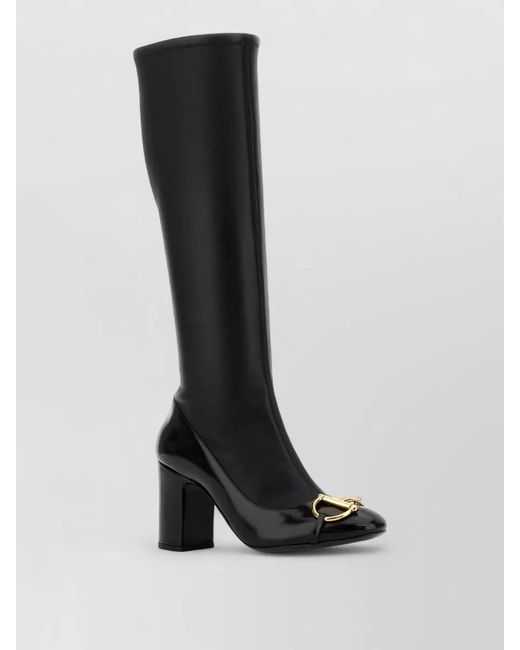 Gucci Black Leather Ankle Boots