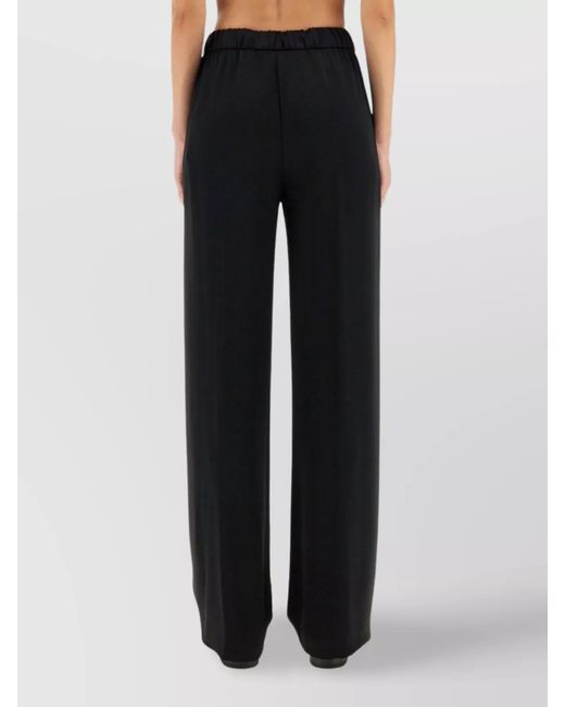 Herno Black Resort Wide-Leg Trousers