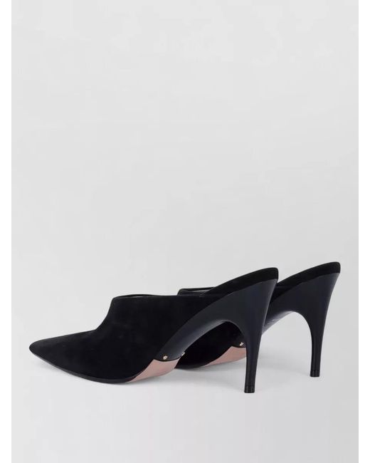 Balenciaga Black Duchesse H090 Pointed Toe Mules Silhouette