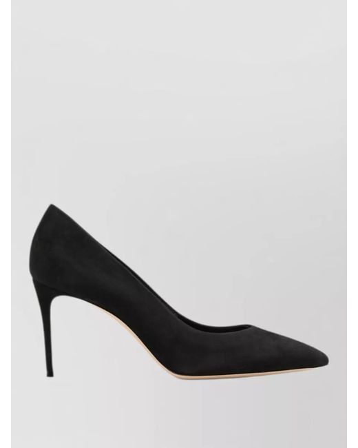 Casadei Black High Heel Pumps Pointed Toe Stiletto