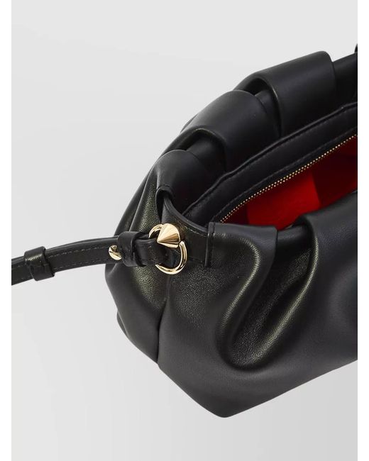Christian Louboutin Black Eva Mini Lambskin Crossbody Bag