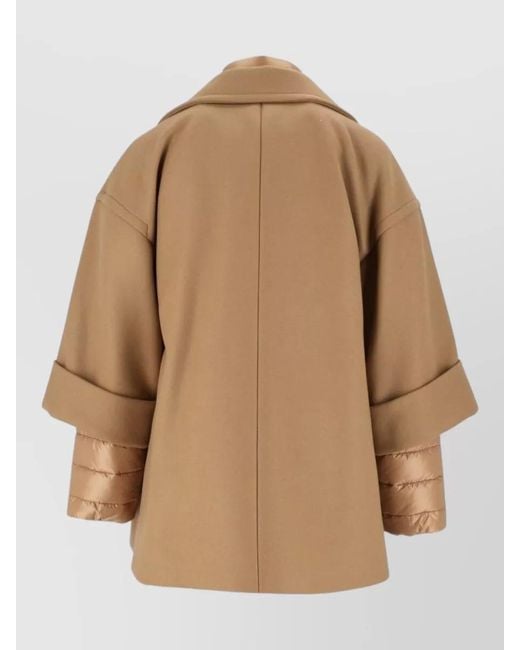 Fay Natural Wool And Cashmere Single Breasted Coat for men