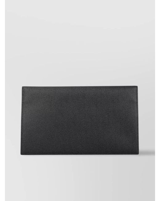 Saint Laurent Black Medium Envelope Clutch Bag