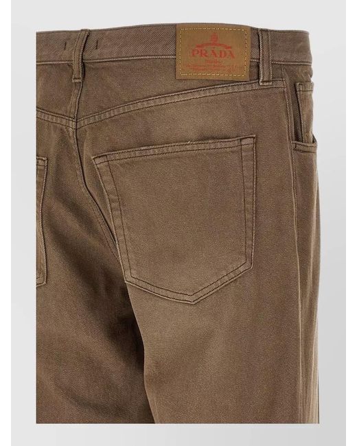 Prada Natural Straight-Leg Jeans for men