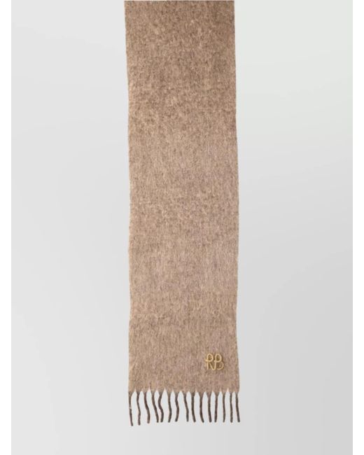 Ruslan Baginskiy White Wool Scarf