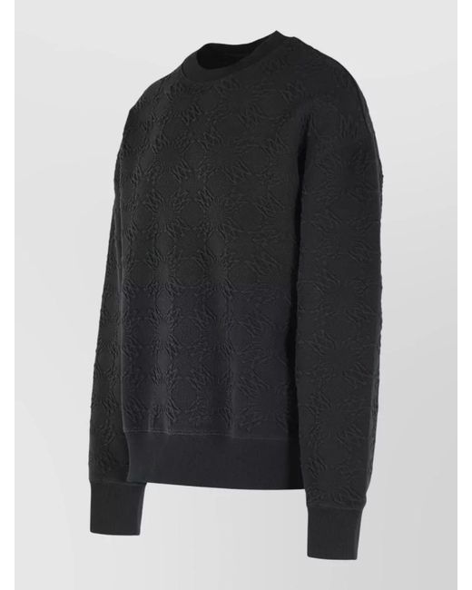 Amiri Black Ma Quad Cotton Blend Crew Sweatshirt for men