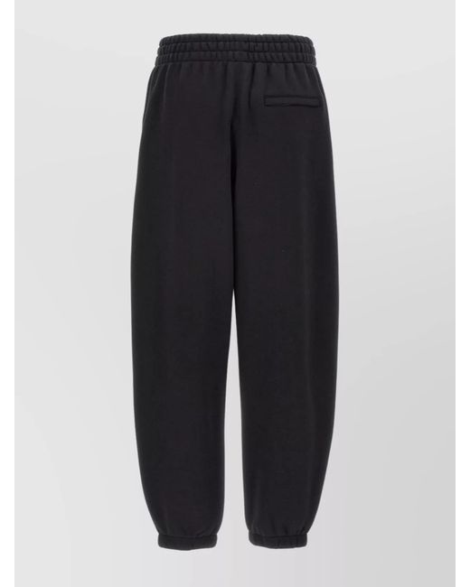 Alexander Wang Blue Cotton Logo-Print Track Pants