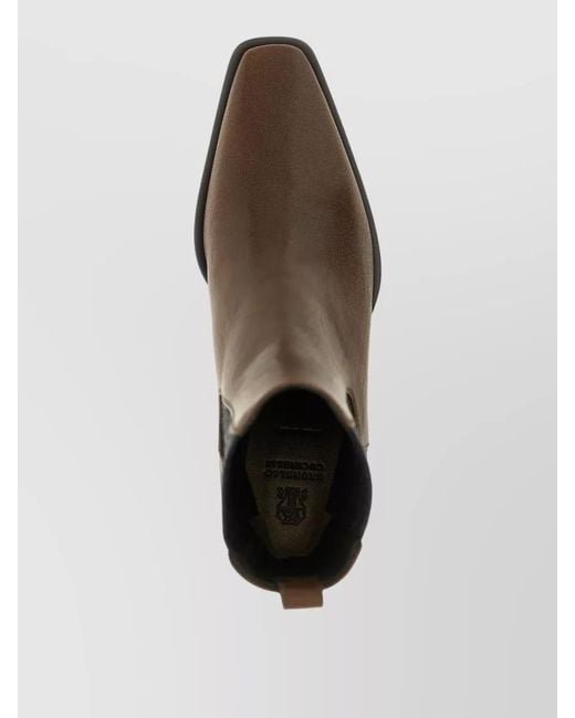 Brunello Cucinelli Brown Leather Ankle Boots