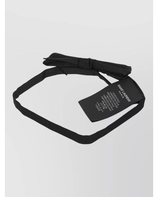 Saint Laurent Black Silk Bow Tie for men