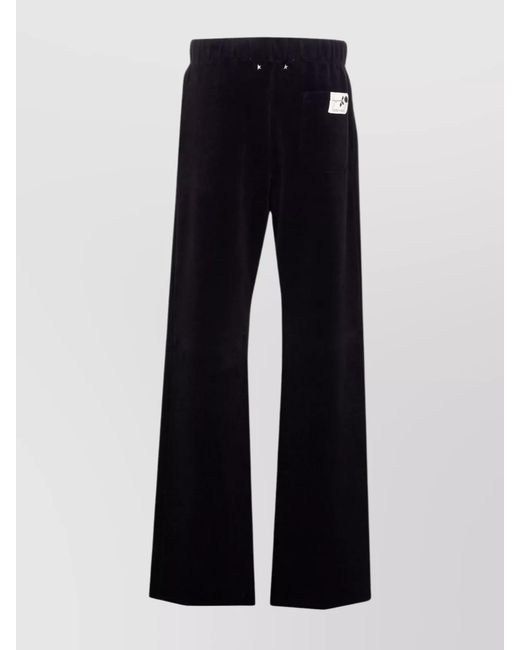 Golden Goose Deluxe Brand Blue Velvet Wide-Leg Track Pants
